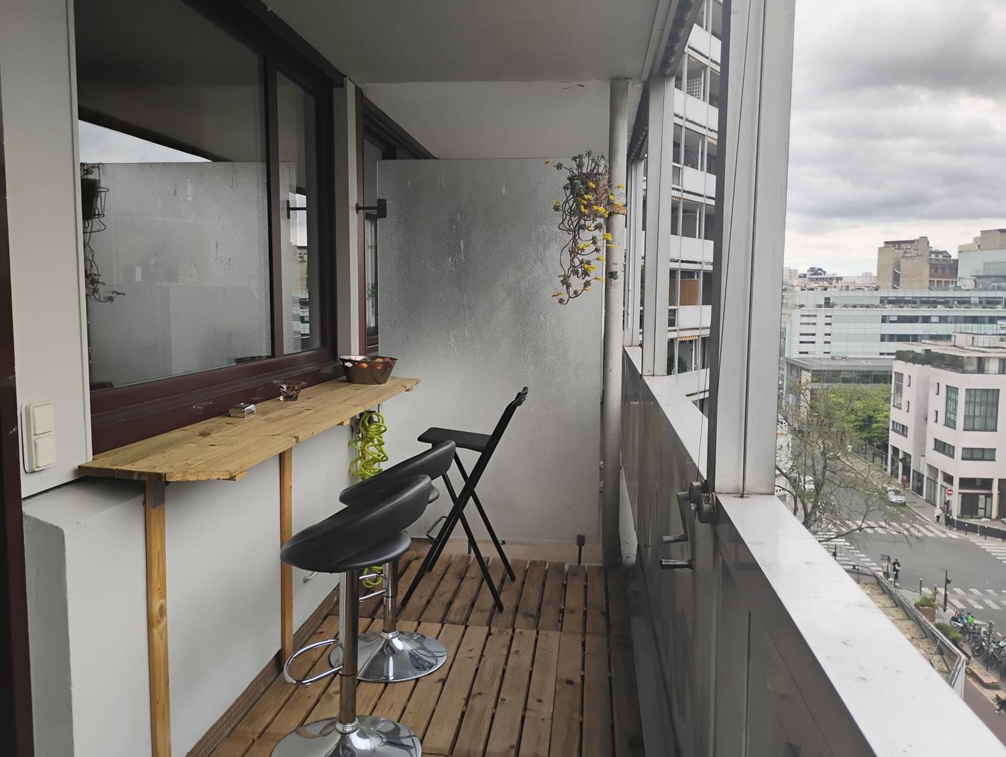 Tour Eiffel Two-bathroom Two-bedroom Loggia Spacious Quiet Brand-new *